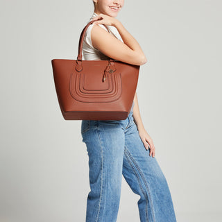 Bolsa Tote WESTIES Hbkalolawe  Sintetico Color Cafe