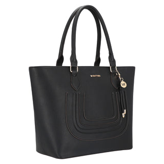 Bolsa Tote WESTIES Hbkalolawe  Sintetico Color Negro
