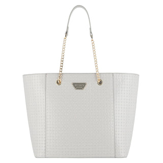 Bolsa Tote WESTIES Hblibba4we  Charol sintético Color Gris