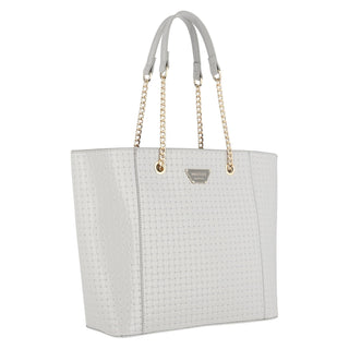 Bolsa Tote WESTIES Hblibba4we  Charol sintético Color Gris