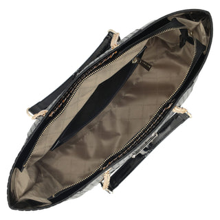 Bolsa Tote WESTIES Hblibba4we  Charol sintético Color Negro