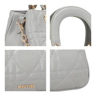 Bolsa de Mano WESTIES Hblippiawe Elikai Sintetico Color Gris