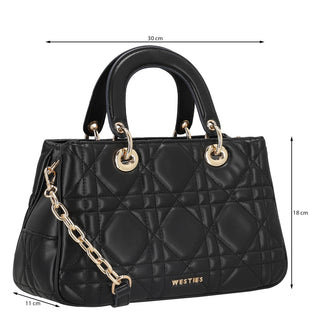 Bolsa de Mano WESTIES Hblippiawe Elikai Sintetico Color Negro