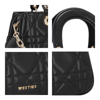 Bolsa de Mano WESTIES Hblippiawe Elikai Sintetico Color Negro