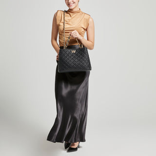 Bolsa de Mano WESTIES Hbmaitasunawe Chesnutbud Sintetico Color Negro