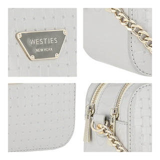 Bolsa Crossbody WESTIES Hbmikeel6we  Charol sintético Color Gris