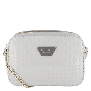 Bolsa Crossbody WESTIES Hbmikeel6we  Charol sintético Color Gris