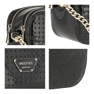 Bolsa Crossbody WESTIES Hbmikeel6we  Charol sintético Color Negro