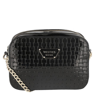 Bolsa Crossbody WESTIES Hbmikeel6we  Charol sintético Color Negro