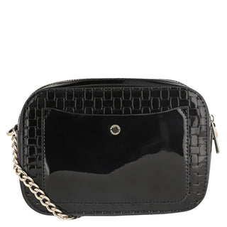 Bolsa Crossbody WESTIES Hbmikeel6we  Charol sintético Color Negro