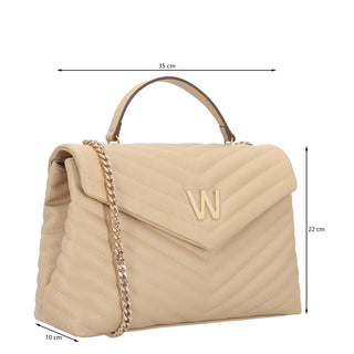Bolsa Shoulder WESTIES Hbmonogynawe  Sintetico Color Beige