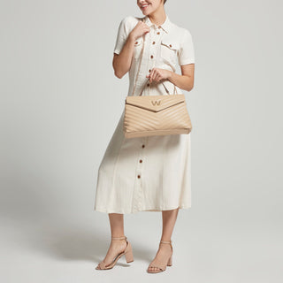 Bolsa Shoulder WESTIES Hbmonogynawe  Sintetico Color Beige
