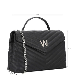 Bolsa tote WESTIES Hbmonogynawe Grataegu Sintetico Color Negro