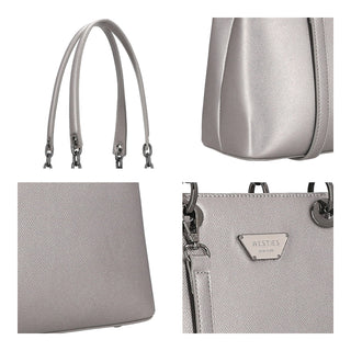 Bolsa Tote WESTIES Hbpyro2we Lemoncheese Sintetico Color Metalico