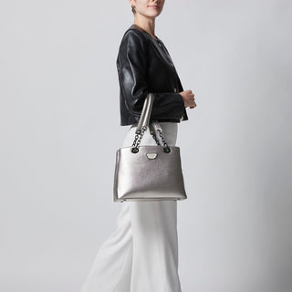 Bolsa Tote WESTIES Hbpyro2we Lemoncheese Sintetico Color Metalico