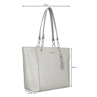 Bolsa Tote WESTIES Hbtelescope2we Elatior Sintetico Color Metalico