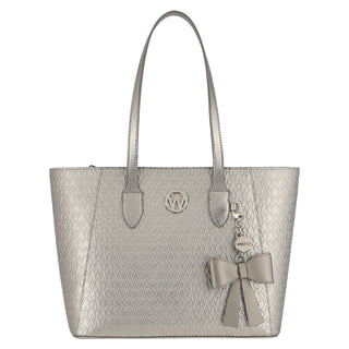 Bolsa Tote WESTIES Hbjanika3we  Sintetico mo Color Metalico