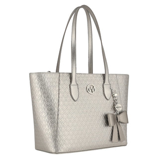 Bolsa Tote WESTIES Hbjanika3we  Sintetico mo Color Metalico