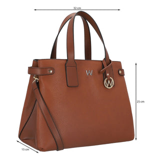 Bolsa de Mano WESTIES Hbquinary22we  Sintetico Color Cafe