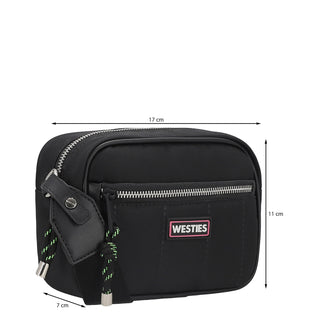 Bolsa Crossbody WESTIES Hbcapuchina8we  Textil Color Negro