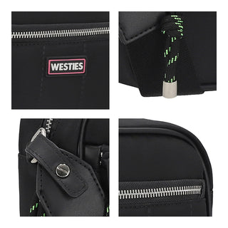Bolsa Crossbody WESTIES Hbcapuchina8we  Textil Color Negro