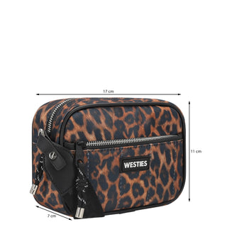 Bolsa Crossbody WESTIES Hbcapuchina8we  Textil Color Animal print