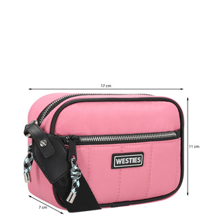 Bolsa Crossbody WESTIES Hbcapuchina8we  Textil Color Rosa