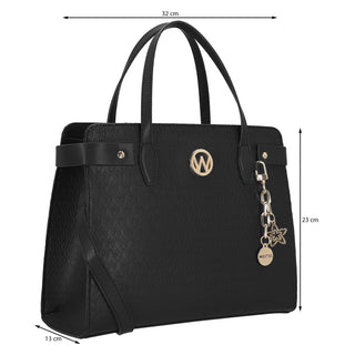 Bolsa de Mano WESTIES Hbreptiale4we  Sintetico mo Color Negro