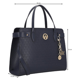 Bolsa de Mano WESTIES Hbreptiale4we  Sintetico mo Color Azul