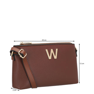 Bolsa Crossbody WESTIES Hblupy7we  Sintetico Color Cafe