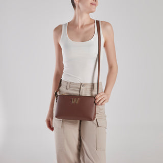 Bolsa Crossbody WESTIES Hblupy7we  Sintetico Color Cafe