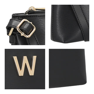 Bolsa Crossbody WESTIES Hblupy7we  Sintetico Color Negro