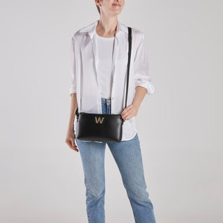 Bolsa Crossbody WESTIES Hblupy7we  Sintetico Color Negro