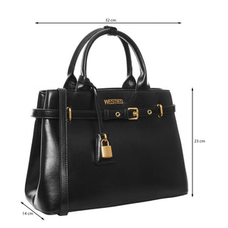 Bolsa de Mano WESTIES Hboliver2we  Sintetico Color Negro