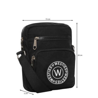 Bolsa Crossbody WESTIES Hbgongorawe  Textil Color Negro