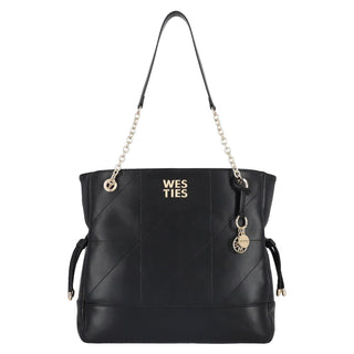 Bolsa Tote WESTIES Hbanahitawe  Sintetico Color Negro