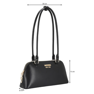 Bolsa Shoulder WESTIES Hbcardewwe  Sintetico Color Negro