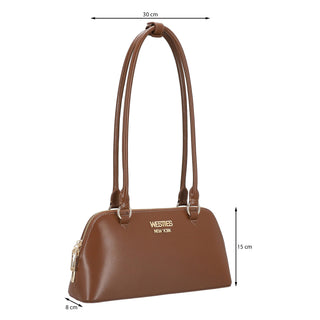 Bolsa Shoulder WESTIES Hbcardewwe  Sintetico Color Cafe