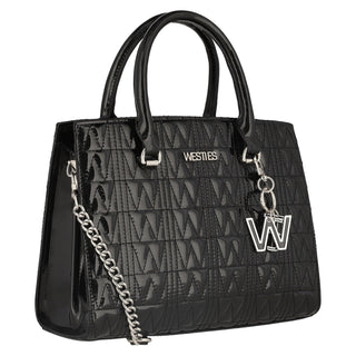 Bolsa de Mano WESTIES Hbcerberus2we  Charol sintético Color Negro