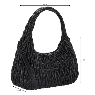 Bolsa Hobo WESTIES Hbciccio2we  Sintetico Color Negro