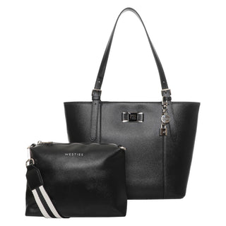 Bolsa Tote WESTIES Hbgutswe  Sintetico Color Negro
