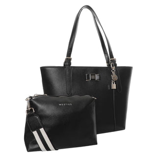 Bolsa Tote WESTIES Hbgutswe  Sintetico Color Negro