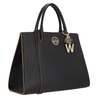 Bolsa de Mano WESTIES Hbmadziewe  Sintetico Color Negro