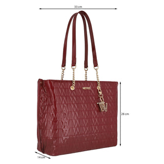 Bolsa Tote WESTIES Hbpalleni4we  Charol sintético Color Vino