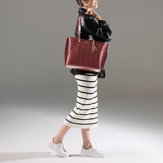 Bolsa Tote WESTIES Hbpalleni4we  Charol sintético Color Vino