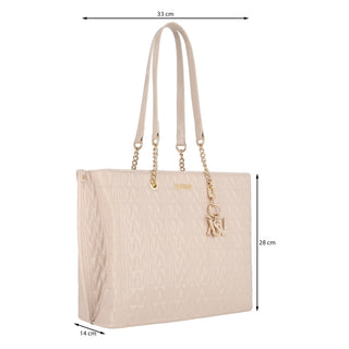 Bolsa Tote WESTIES Hbpalleni4we  Charol sintético Color Beige
