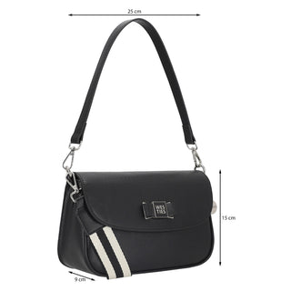 Bolsa Shoulder WESTIES Hbthaiswe  Sintetico Color Negro