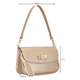Bolsa Shoulder WESTIES Hbthaiswe  Sintetico Color Metalico