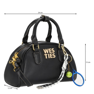 Bolsa Crossbody WESTIES Hbtuellwe  Sintetico Color Negro