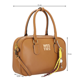 Bolsa de Mano WESTIES Hbturkowe  Sintetico Color Cafe